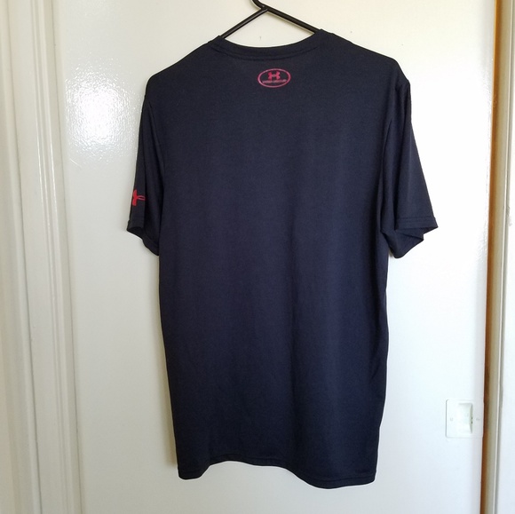 Under Armour black short sleeve loose fit tee shirt Med. Sports Athletics Gym - Picture 3 of 6